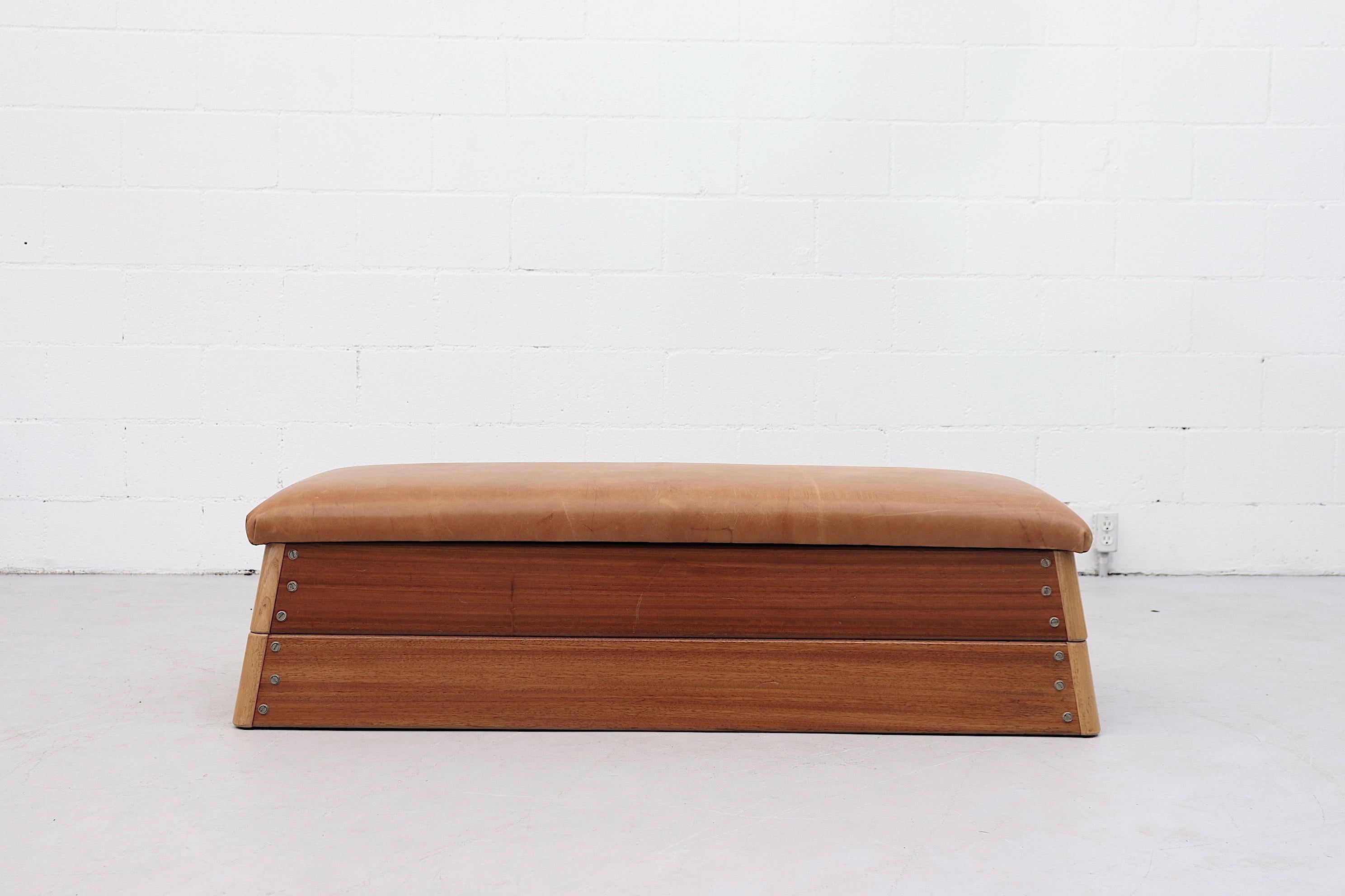 Mid-Century Modern Vintage Dutch Gymnastics Bench