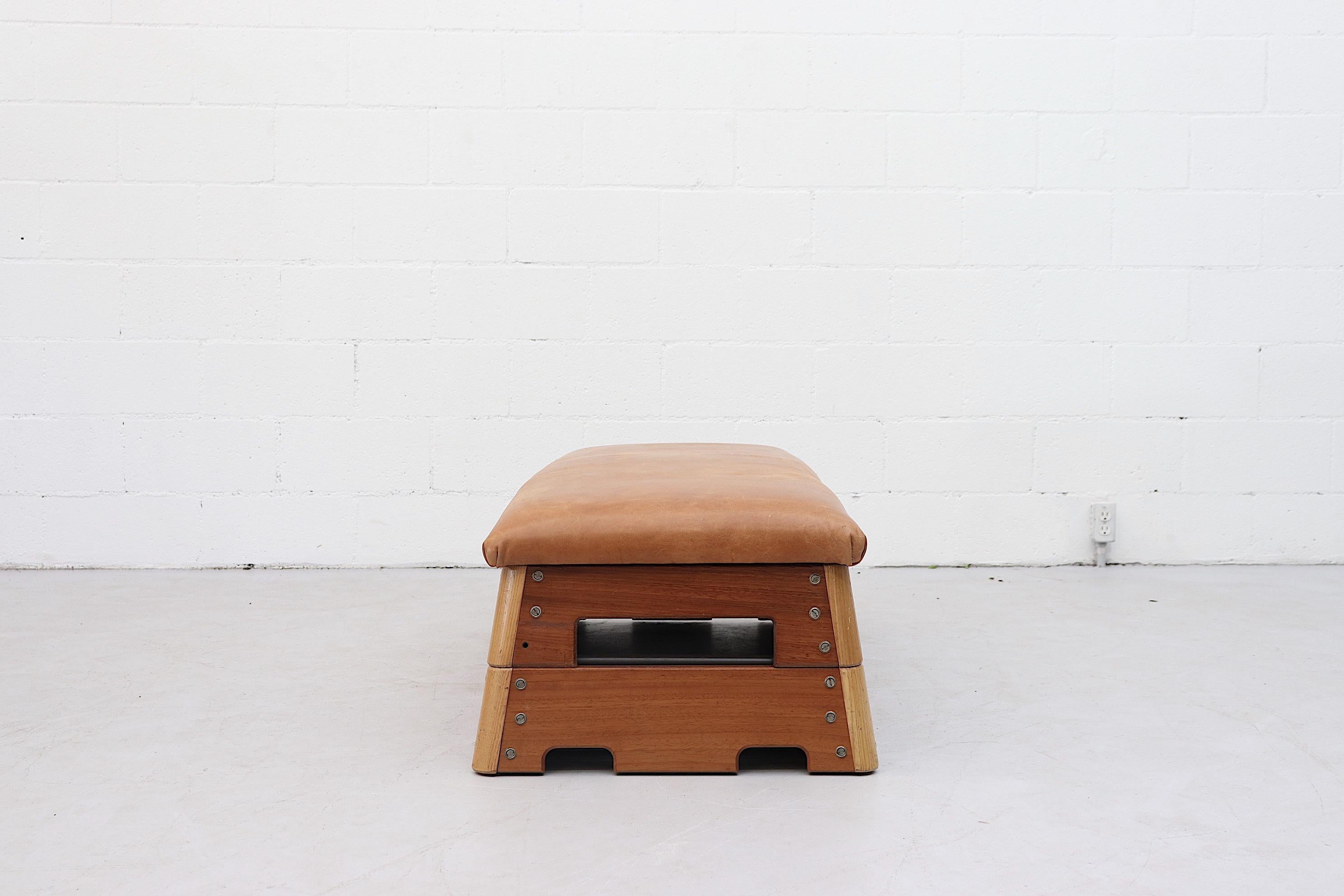Vintage Dutch Gymnastics Bench In Good Condition In Los Angeles, CA