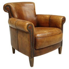 Vintage Dutch Leather Armchair