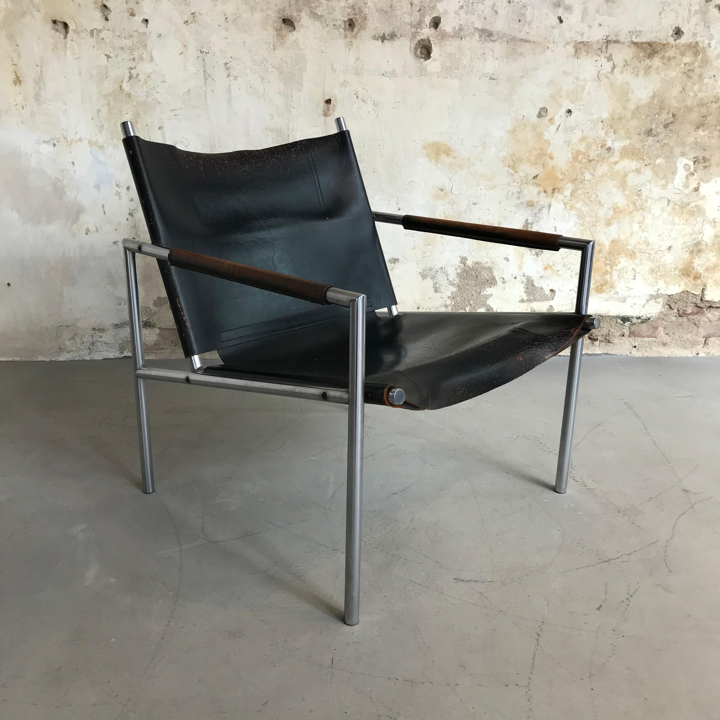 Mid-Century Modern Vintage Dutch Lounge Chair Sz02 by Martin Visser for ‘T Spectrum, 1960