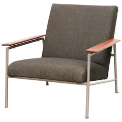 Vintage Dutch Mid-Century Modern Design Minimalist Armchair