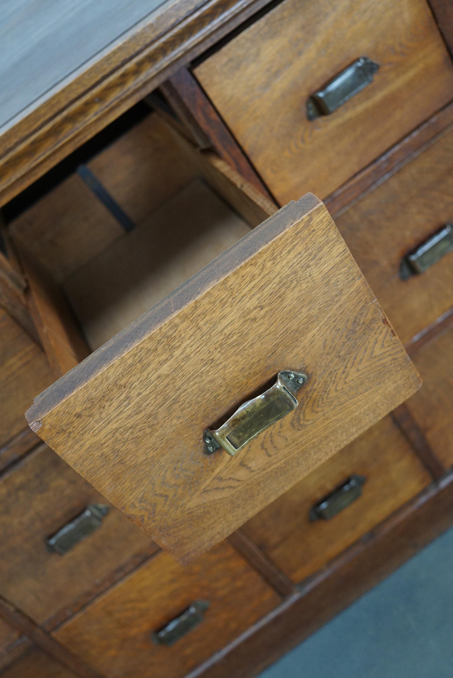 Vintage Dutch Oak Apothecary Cabinet, 1930s 6