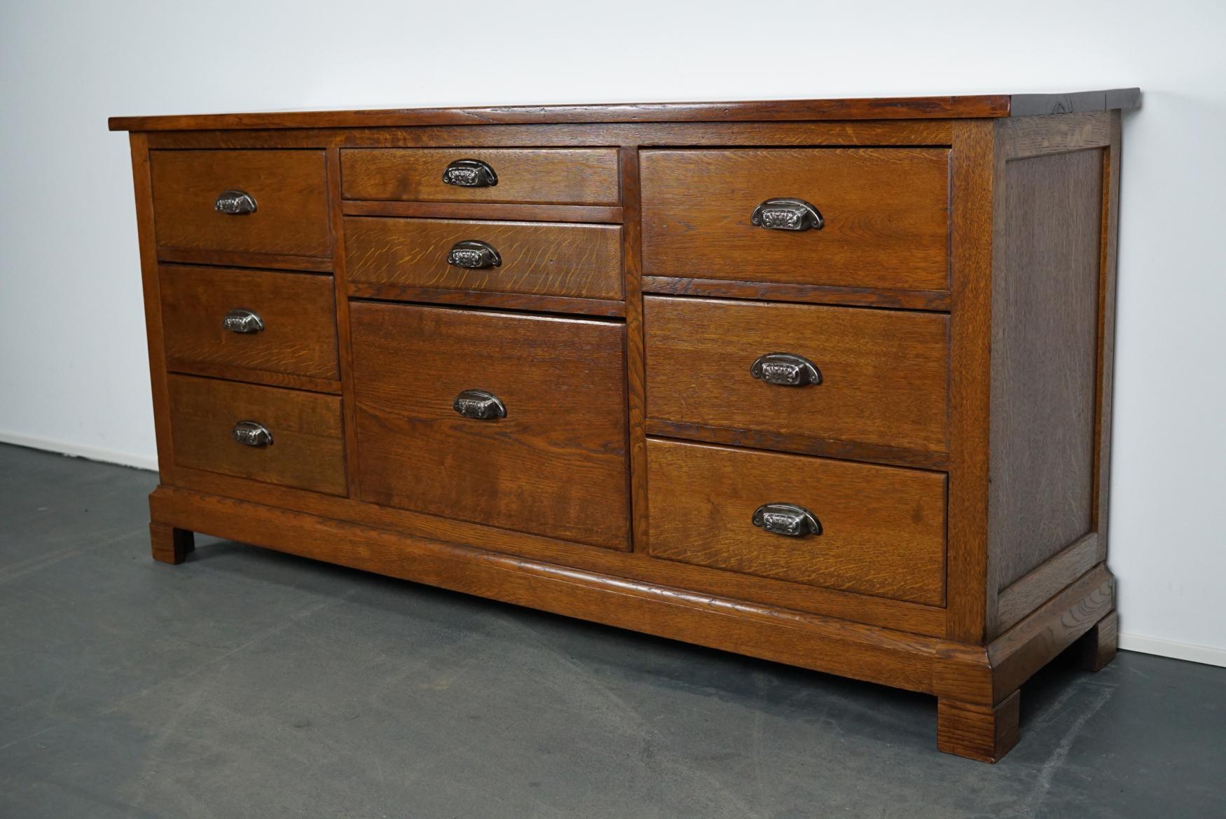 Vintage Dutch Oak Apothecary Cabinet, 1930s 7