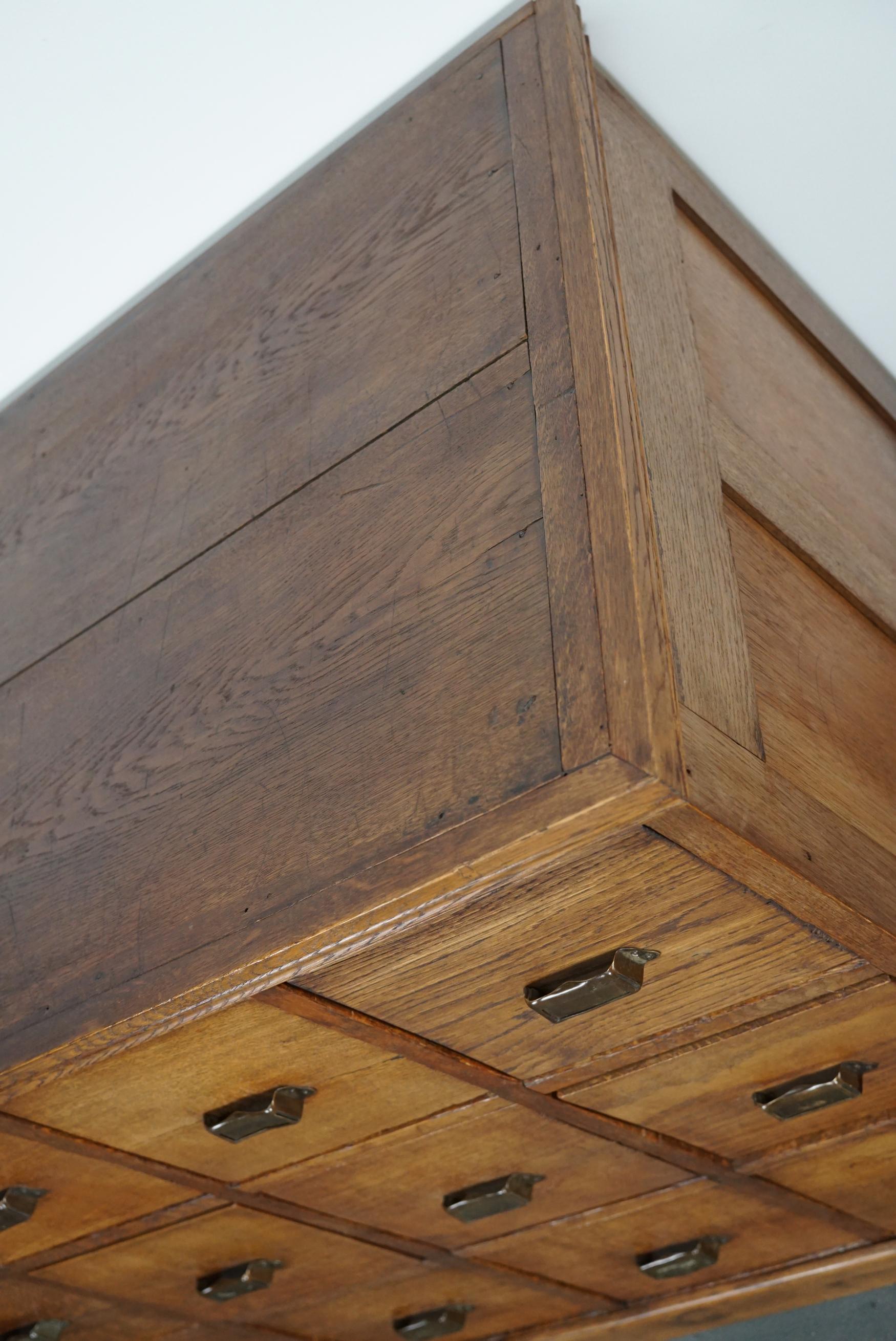 Vintage Dutch Oak Apothecary Cabinet, 1930s 9