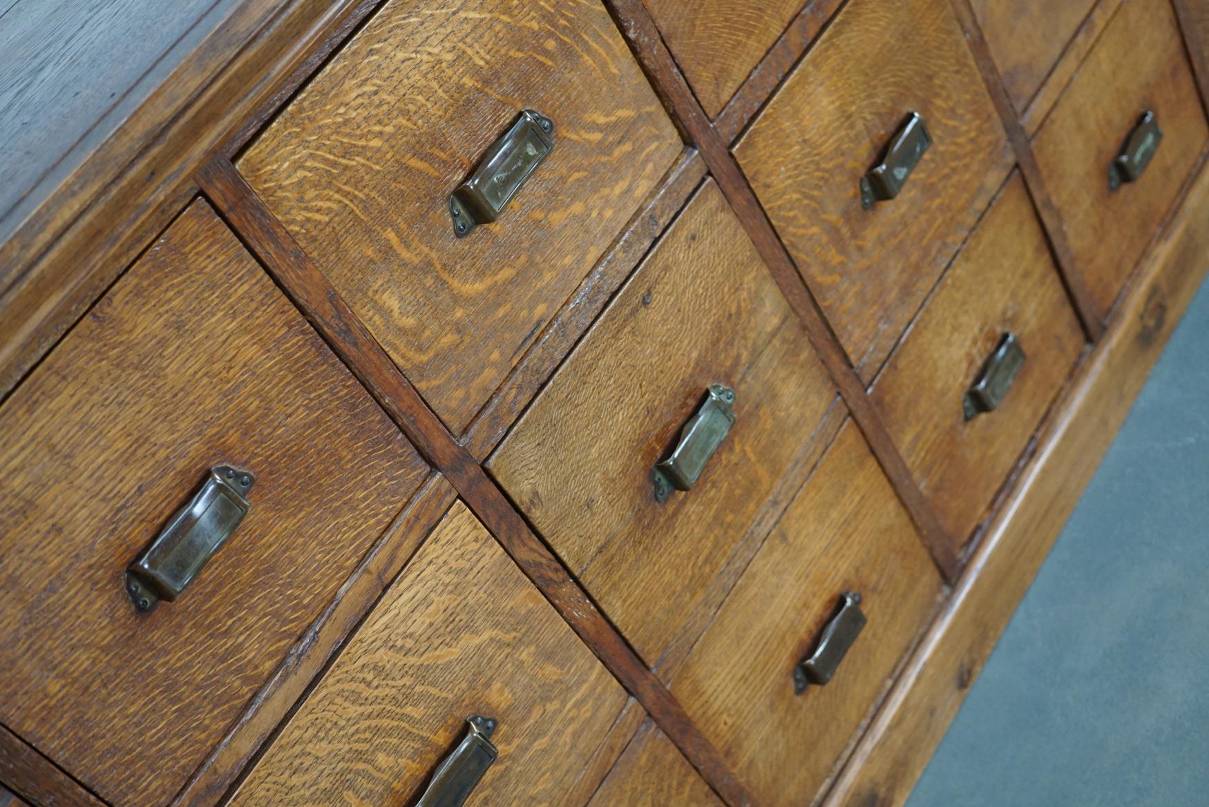 Vintage Dutch Oak Apothecary Cabinet, 1930s 13
