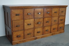 Vintage Dutch Oak Apothecary Cabinet, 1930s