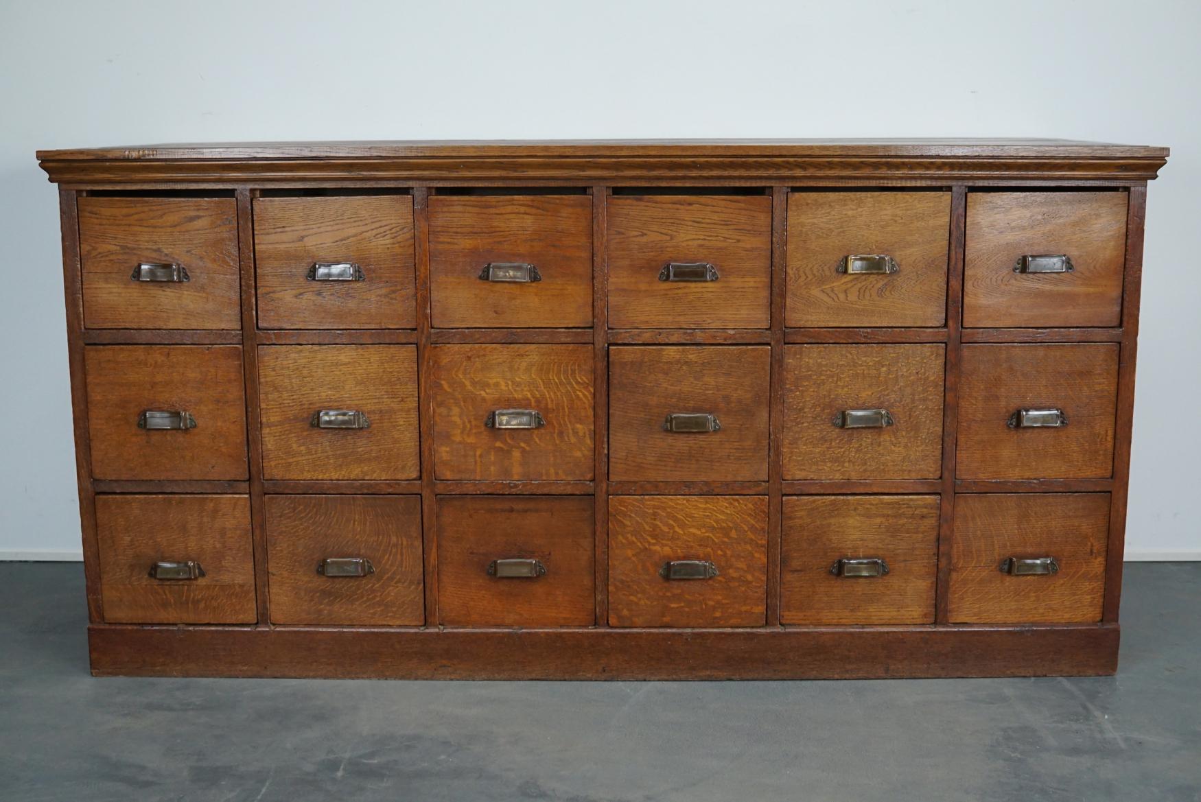 Vintage Dutch Oak Apothecary Cabinet, 1930s 1