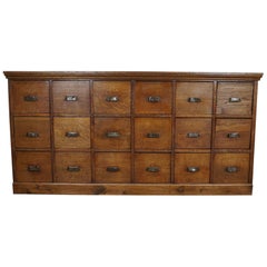 Vintage Dutch Oak Apothecary Cabinet, 1930s