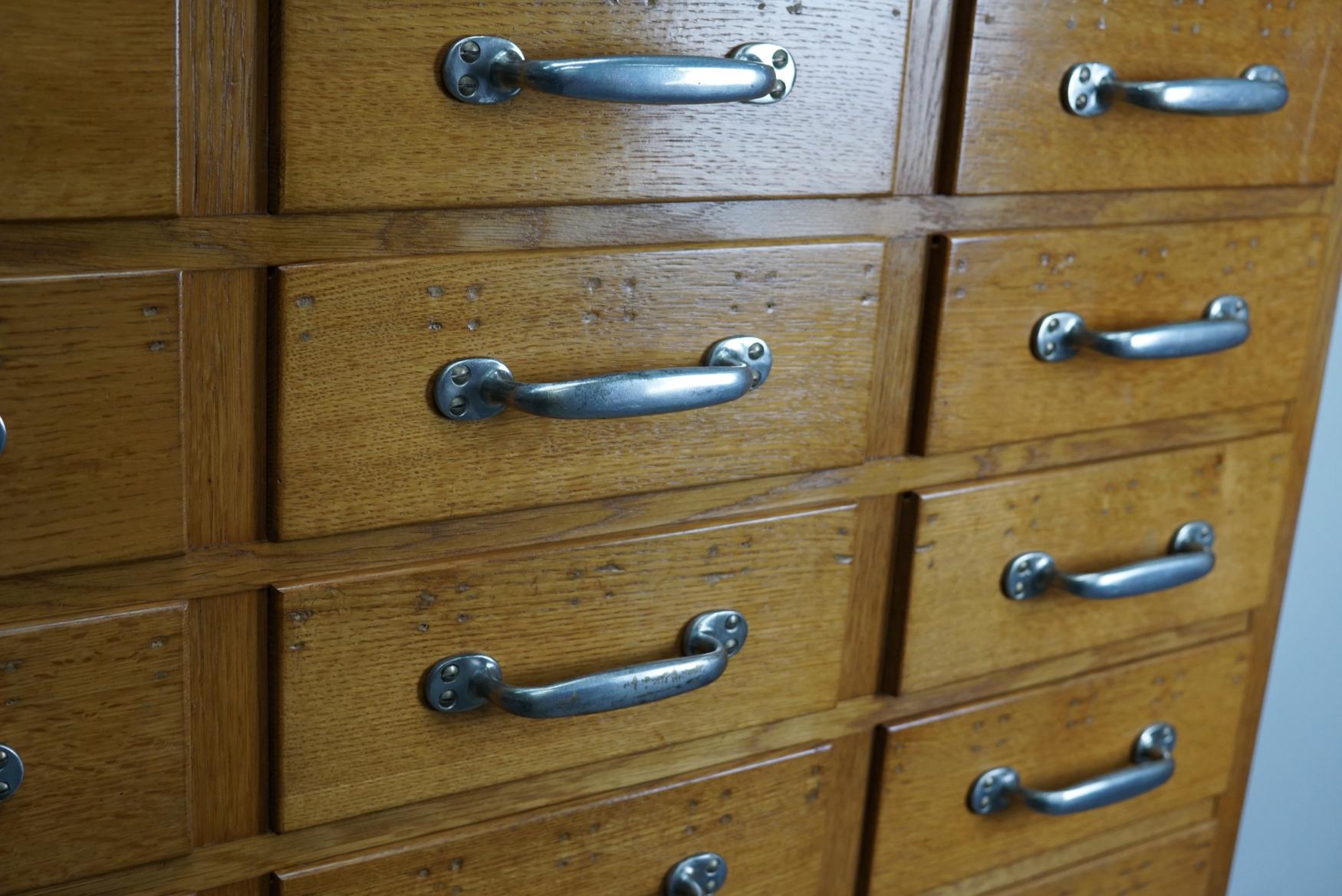 Vintage Dutch Oak Apothecary Cabinet, 1950s 6