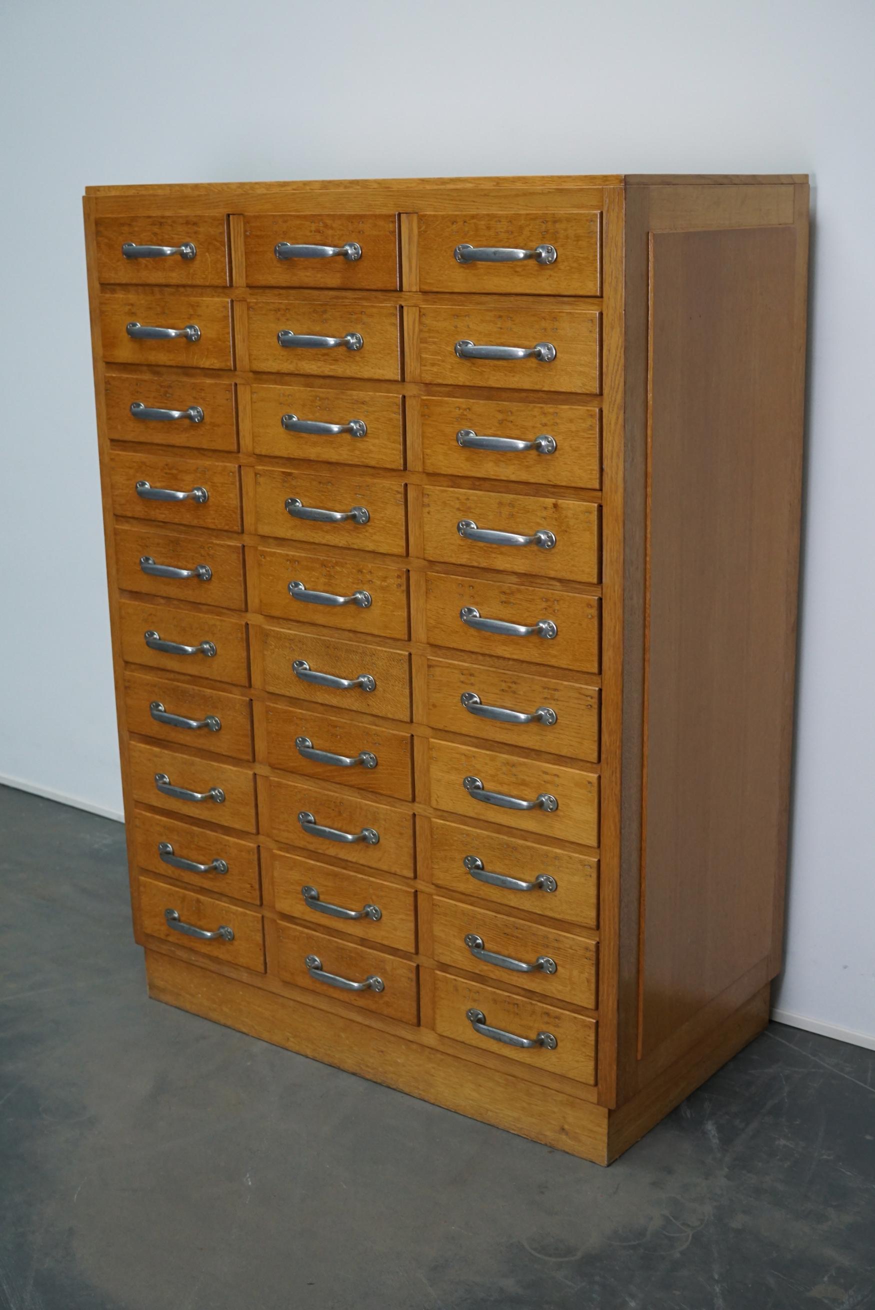 Mid-20th Century Vintage Dutch Oak Apothecary Cabinet, 1950s