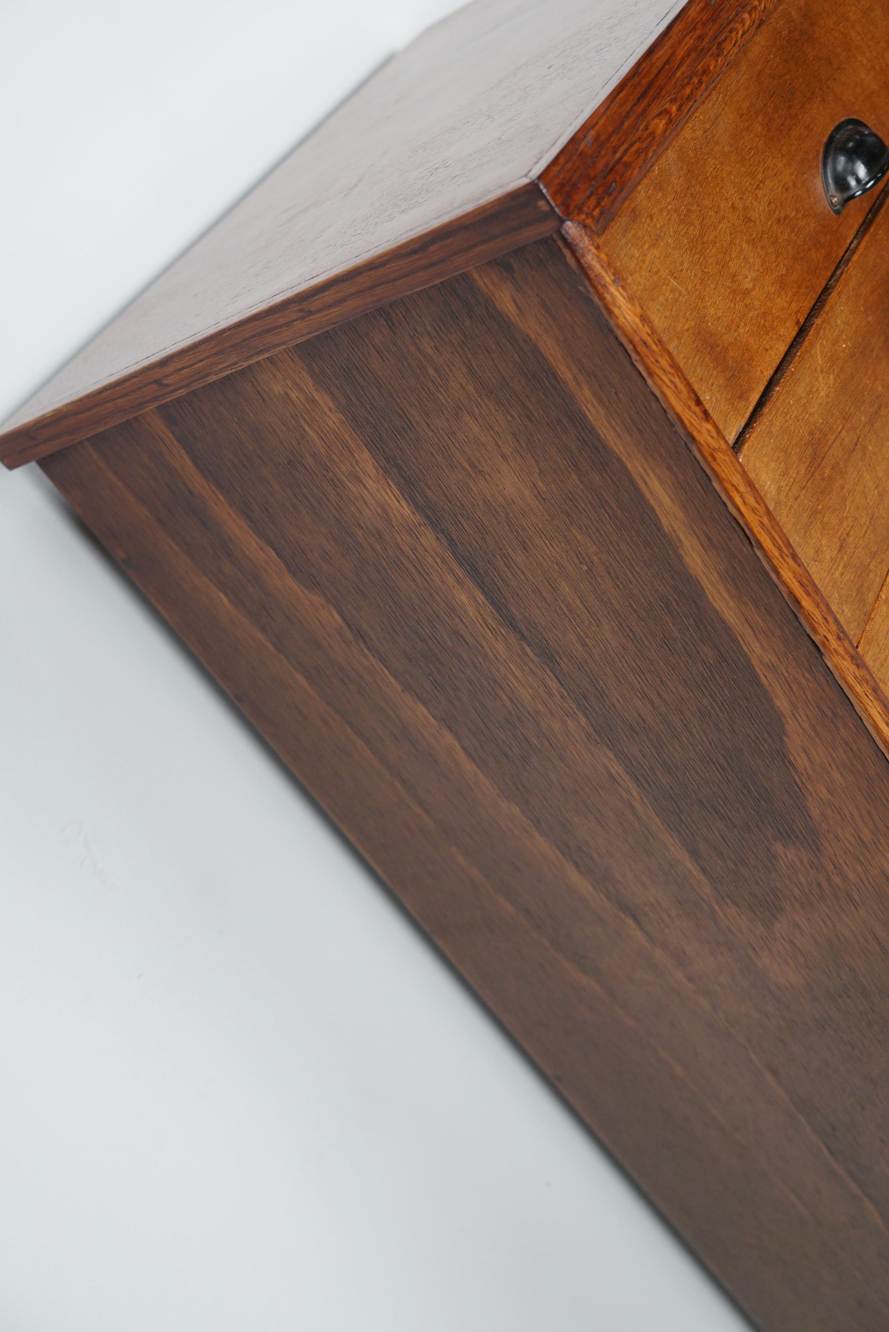 Vintage Dutch Poplar Apothecary / Filing Cabinet, 1950s For Sale 2