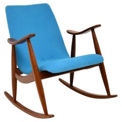 Vintage Dutch Rocking Chair by Louis Van Teefelen