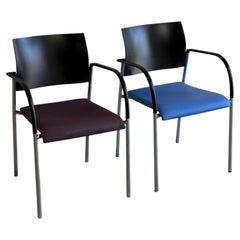 Vintage Dutch VAS EMO Chairs by Krijn Hamelink Set of 2 Postmodern Armchairs