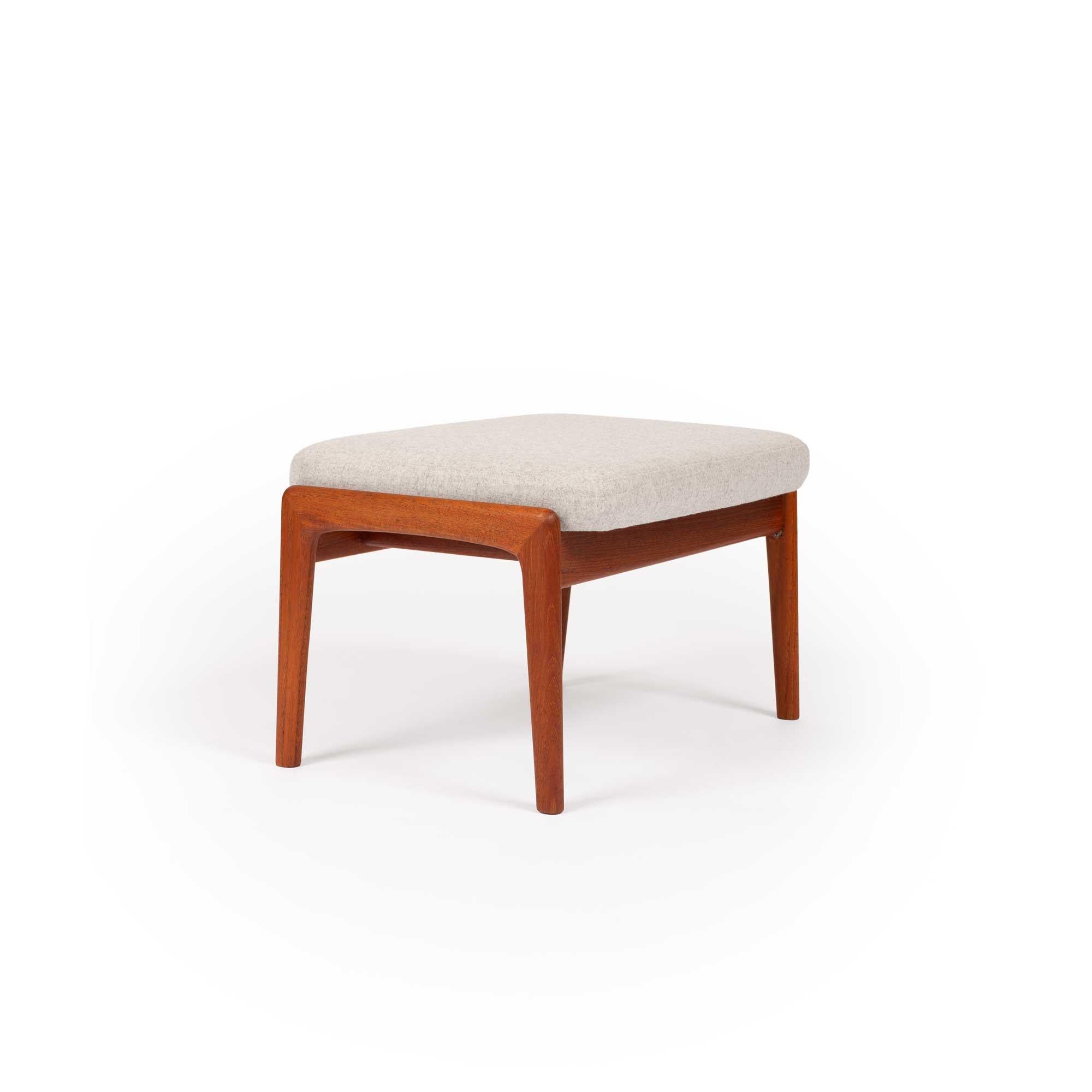 Dux Lounge Chair vintage di Folke Ohlsson in lana grigio melange in vendita 3