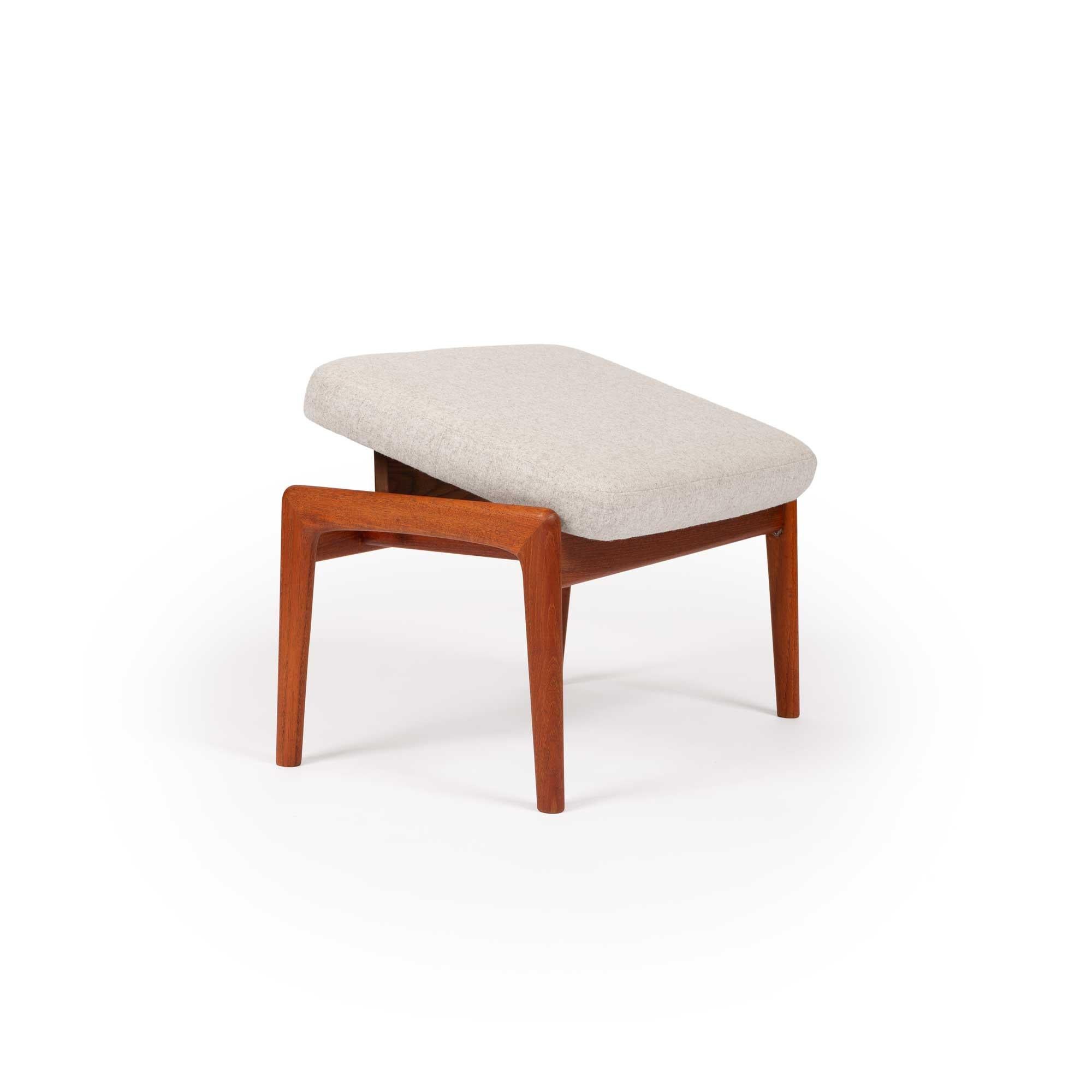 Dux Lounge Chair vintage di Folke Ohlsson in lana grigio melange in vendita 4