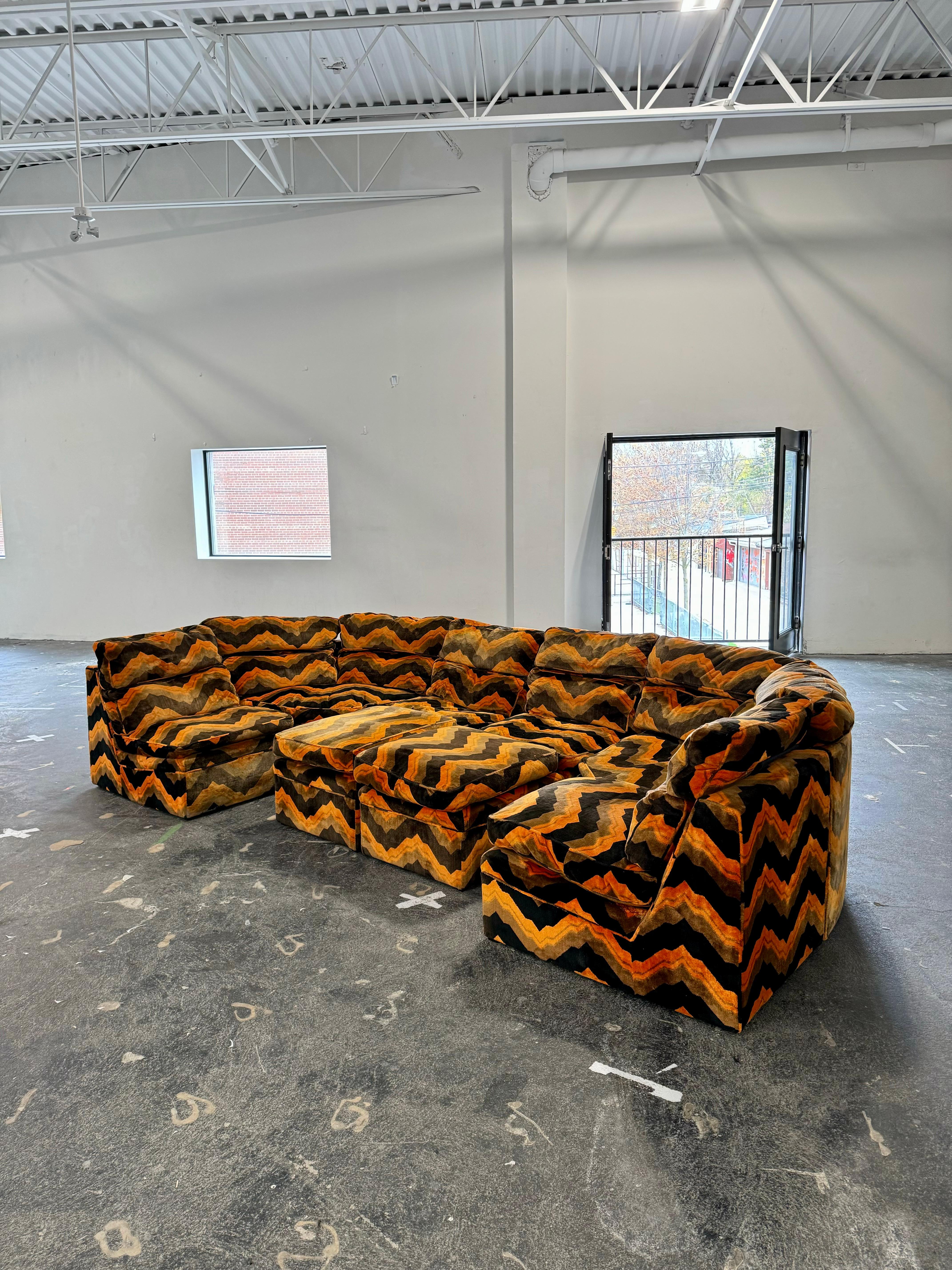 Mid-Century Modern Vintage DUX of Sweden Modular Sofa For Sale