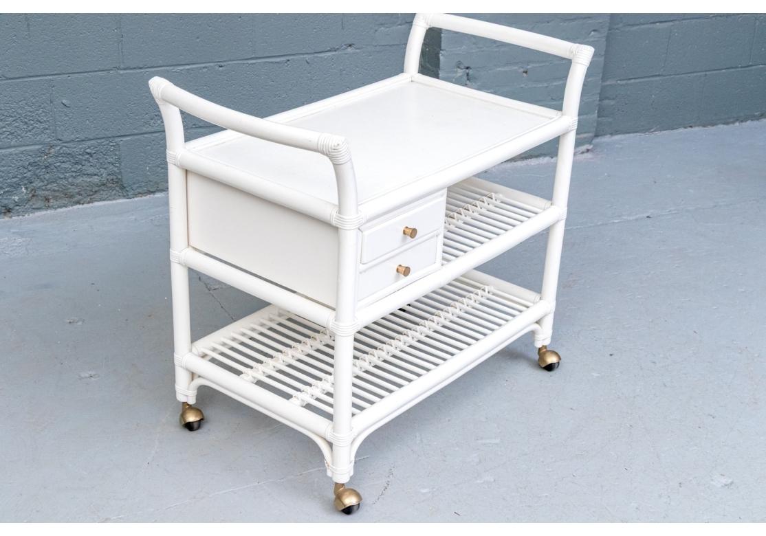 Swedish Vintage Dux Serving Trolley, Design Attributed To Kenneth Bergenblad For Sale