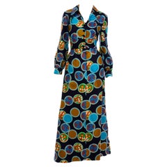 Vintage Dynasty Cotton Maxi Dress in Colorful Medallion Print With Pockets
