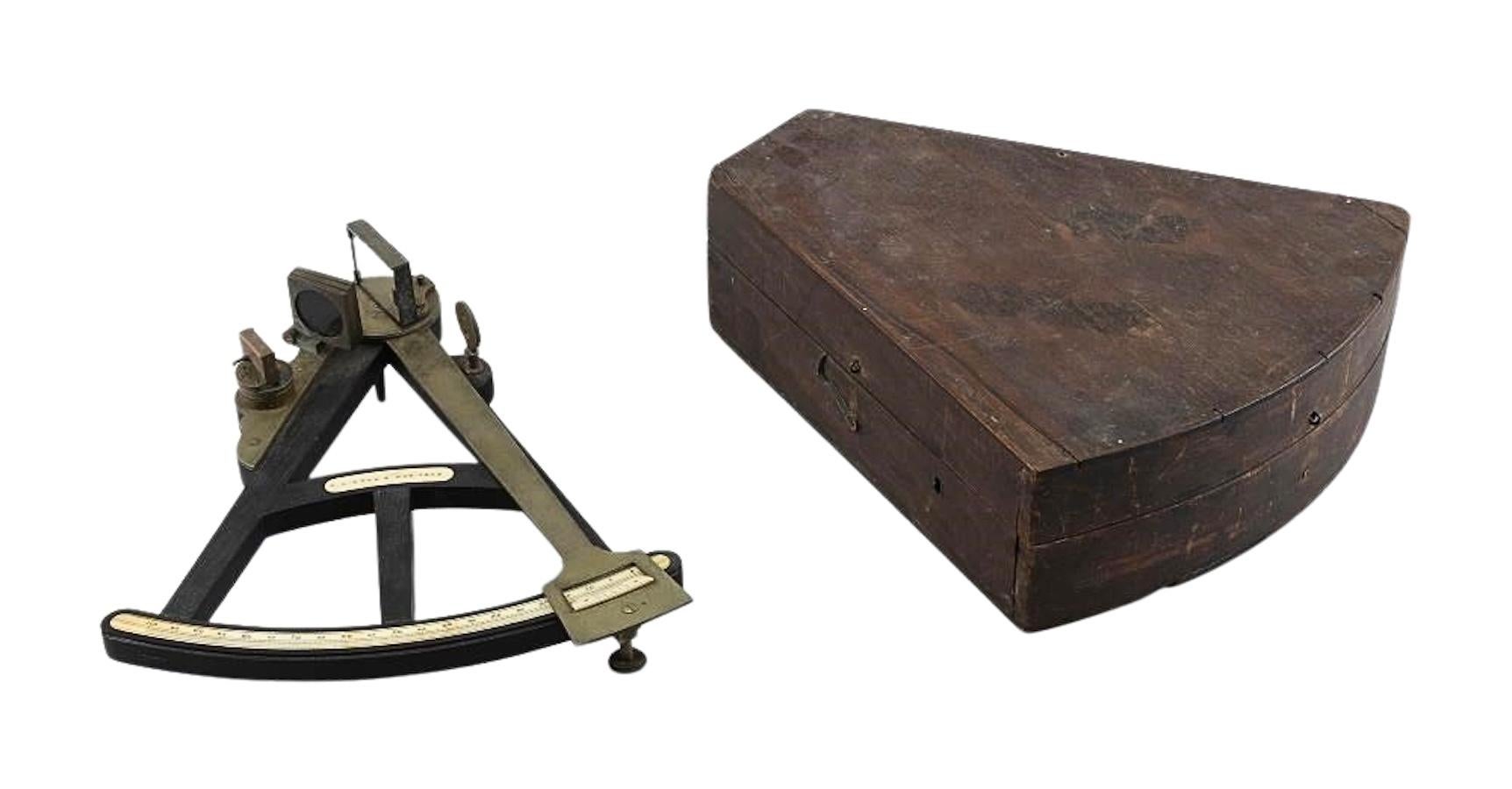 Vintage E. A. Kutz Cased Sextant, 19th Century For Sale 10