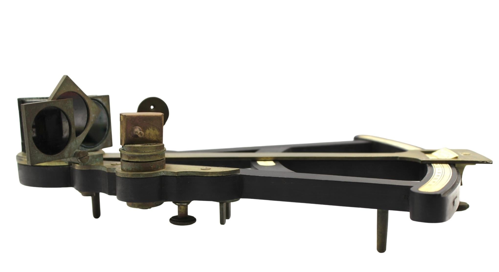 American Vintage E. A. Kutz Cased Sextant, 19th Century For Sale