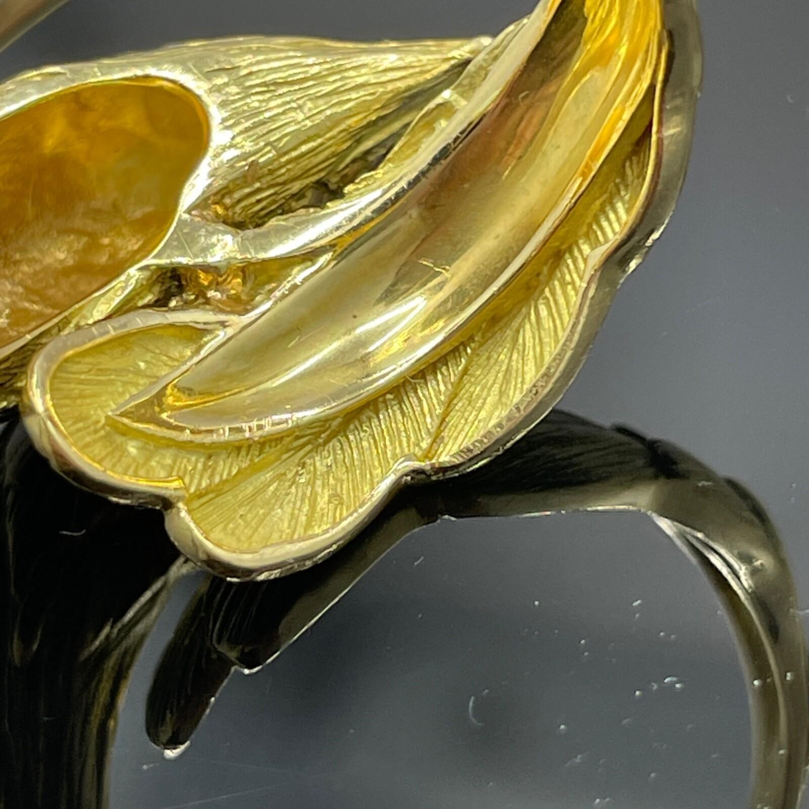 Anello Aquila Vintage 18k Giallo e Diamante - Francese in vendita 4