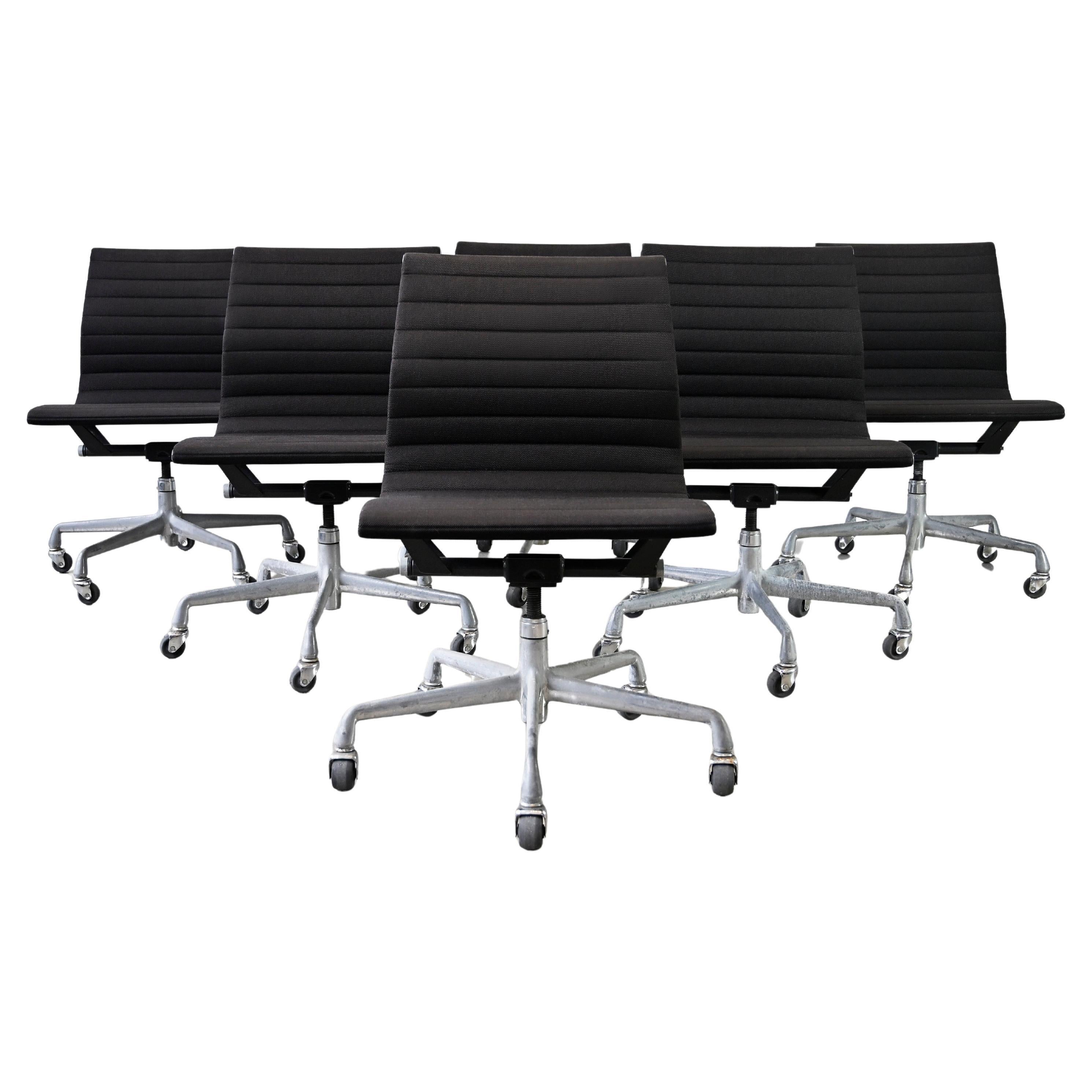 Vintage Eames Aluminum Group Management Chairs for Herman Miller - Set of 6