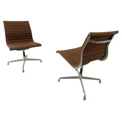 Retro eames desk chairs EA108 for herman miller, 1970s - set of 2