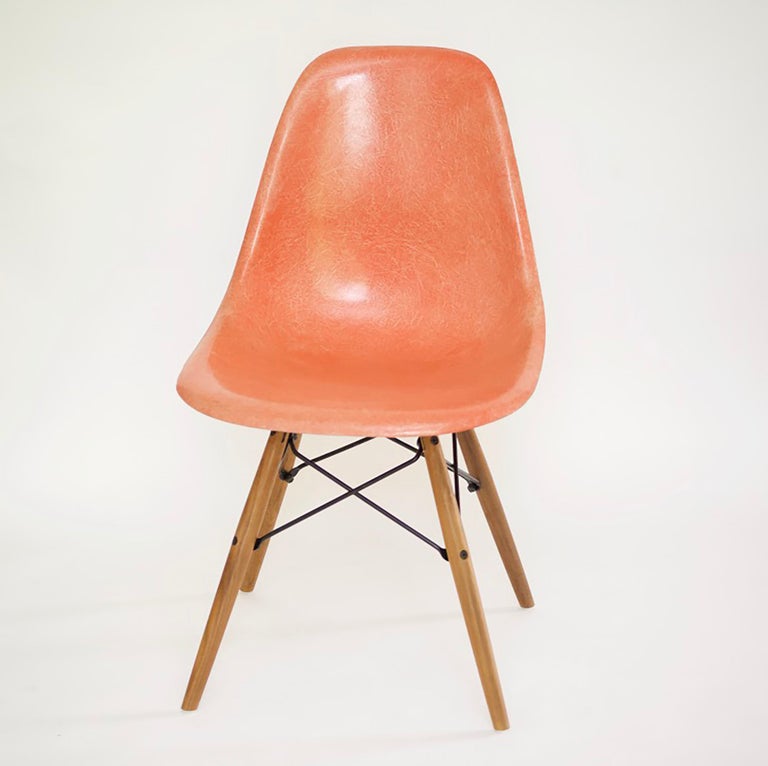 American Vintage Eames DSW Herman Miller, Fiberglass Dining Chairs Various Colors For Sale