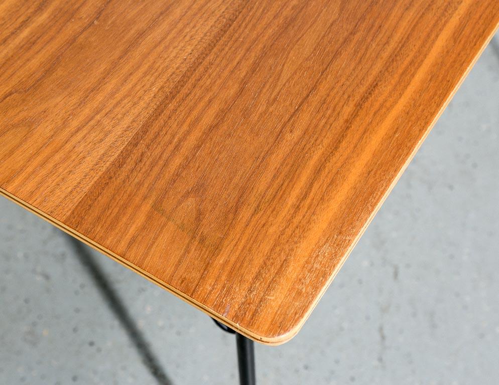 Vintage Eames DTM-1 Folding Dining Table In Good Condition For Sale In Brooklyn, NY