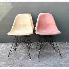 Vintage Eames “Eiffel Tower” Fiberglass Chairs - Set of 4