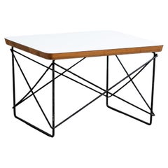 Vintage Eames for Herman Miller LTR Low Side Table with White Top