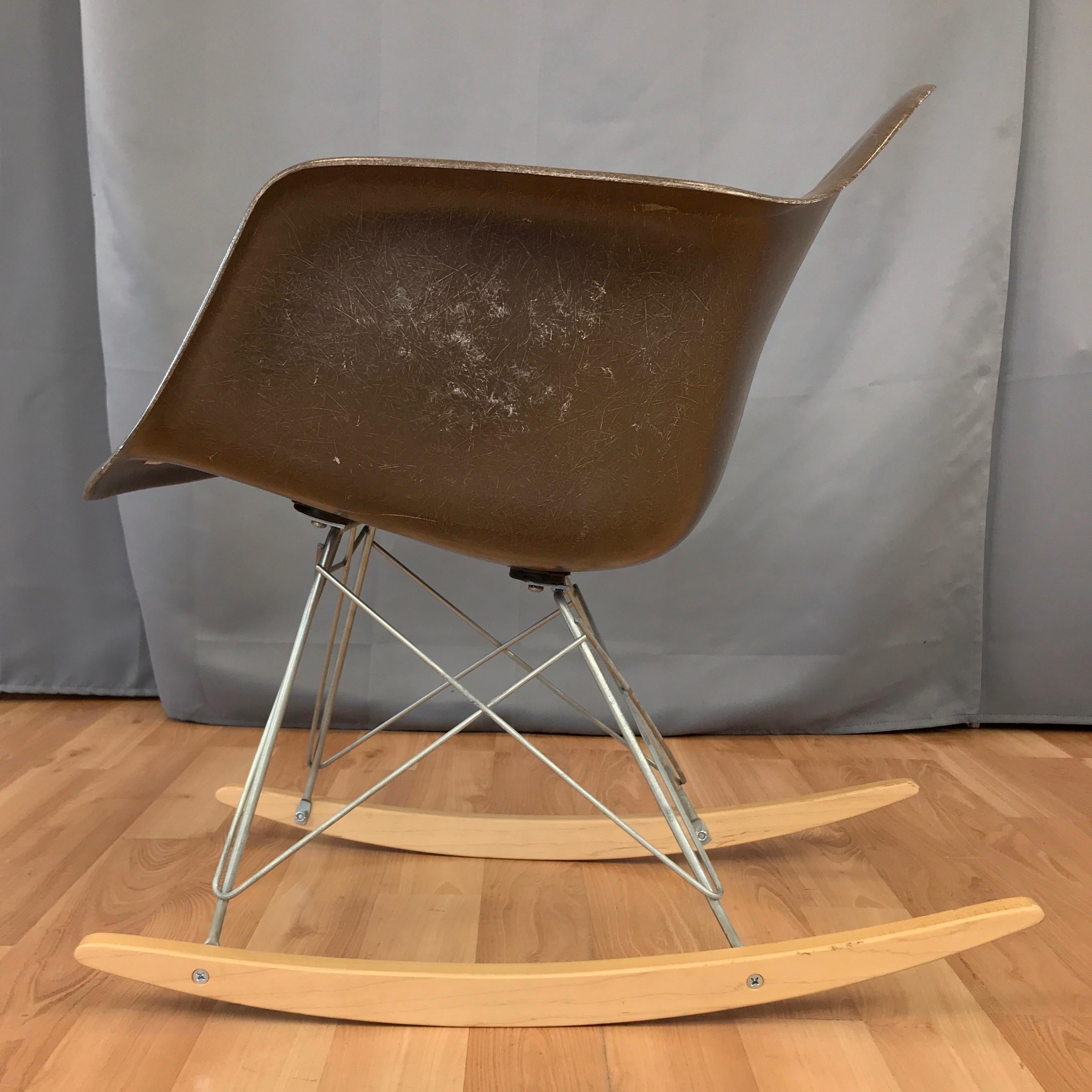 Mid-Century Modern Vintage Eames for Herman Miller RAR Rocking Chair