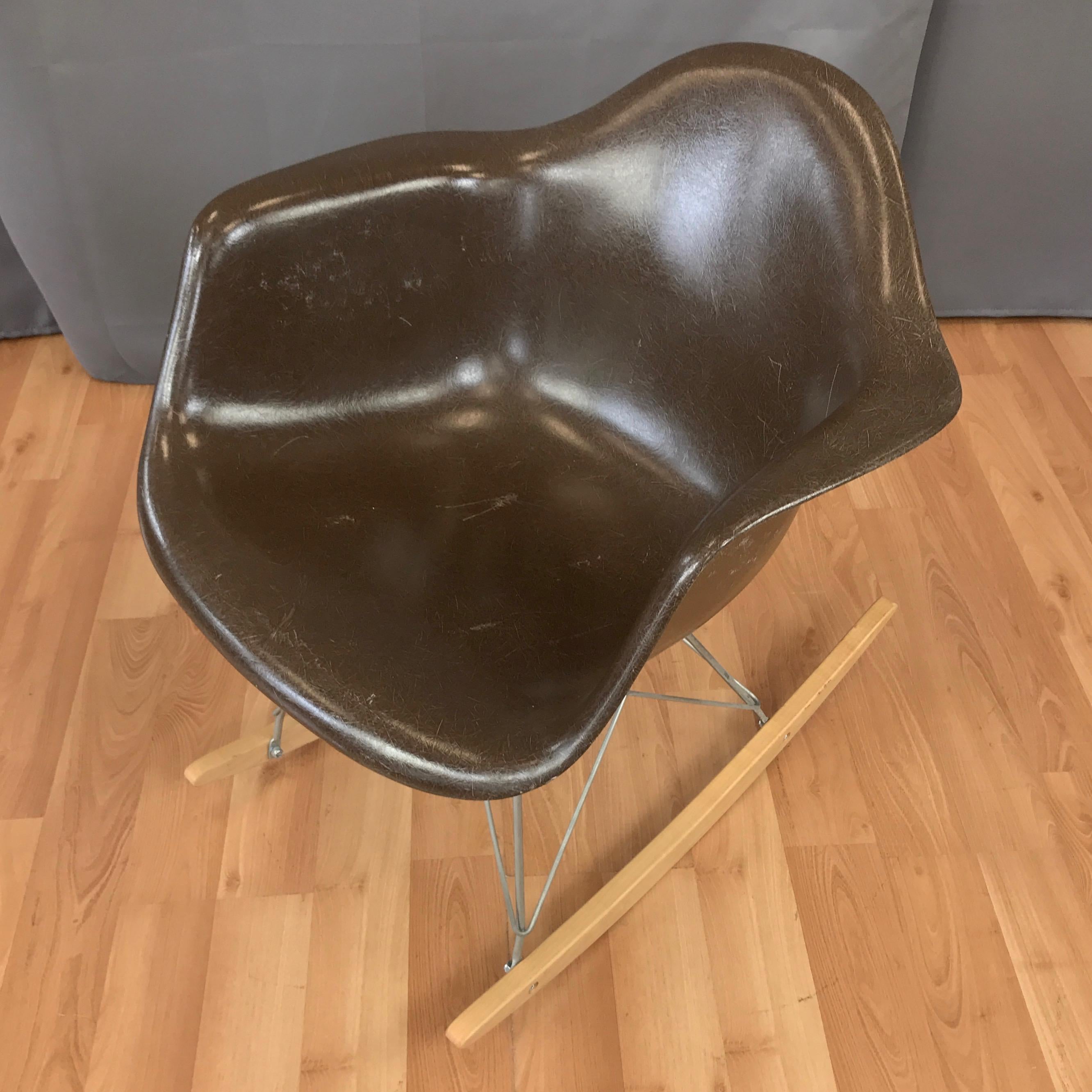 Rubber Vintage Eames for Herman Miller RAR Rocking Chair