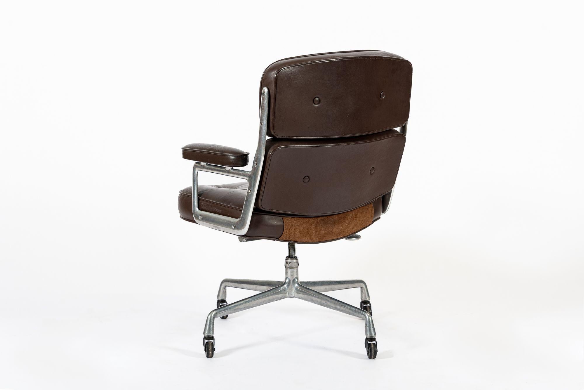 Vintage Eames für Herman Miller Time Life Brown Bürostuhl 1983 im Zustand „Gut“ im Angebot in Detroit, MI