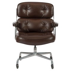 Sedia da ufficio vintage Eames per Herman Miller Time Life Brown 1983