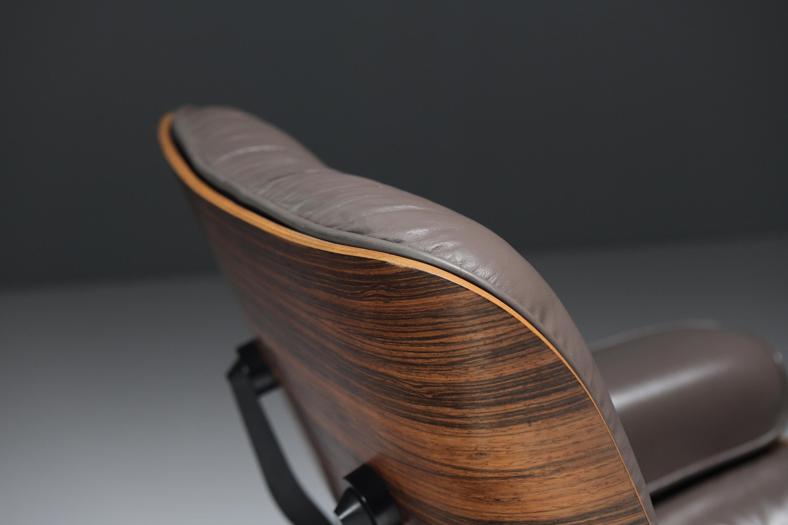 Sedia da salotto e pouf Eames d'epoca di Charles and Ray Eames per Herman Miller in vendita 6