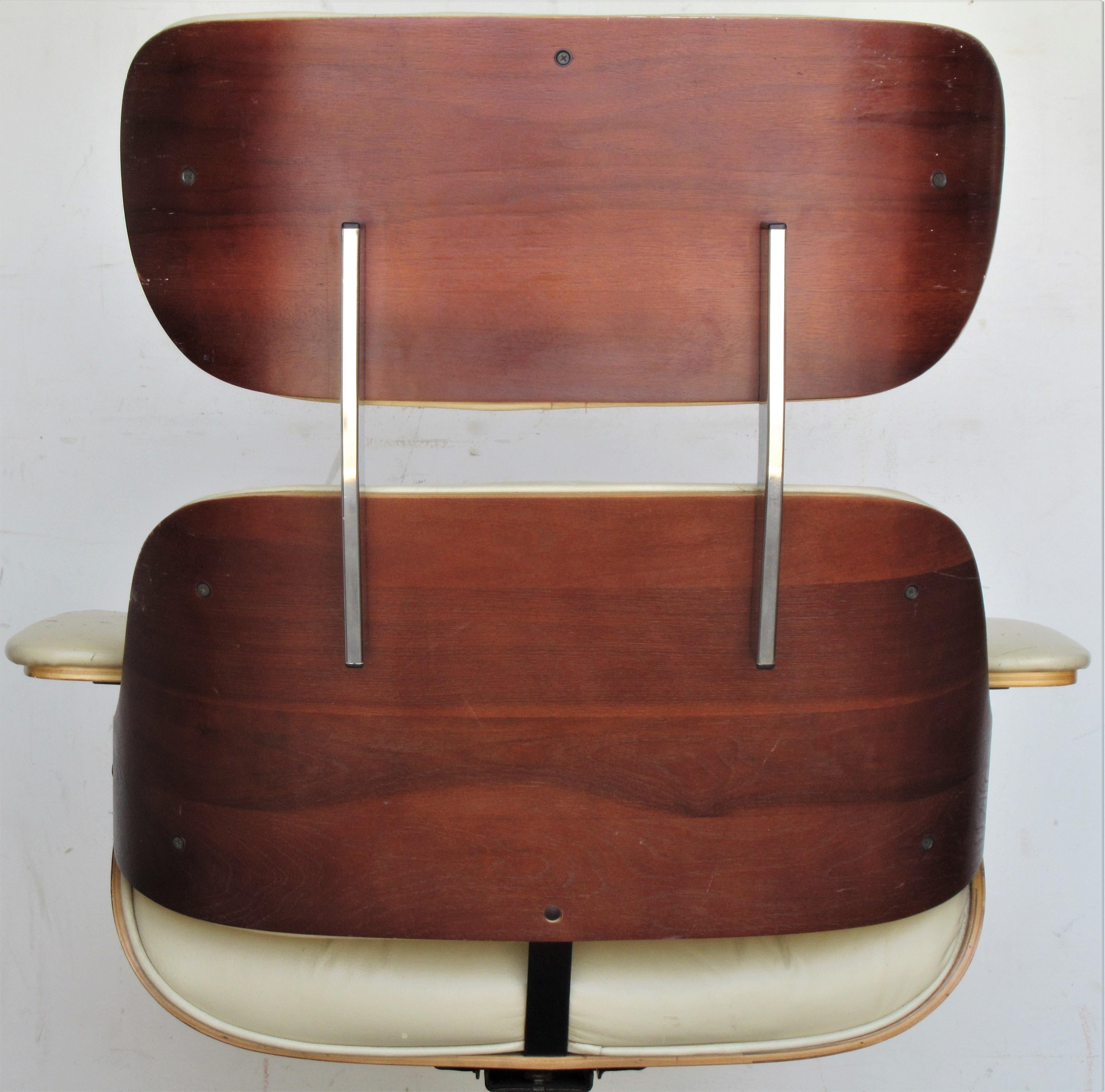 Vintage Eames Style Lounge Chair and Ottoman 2