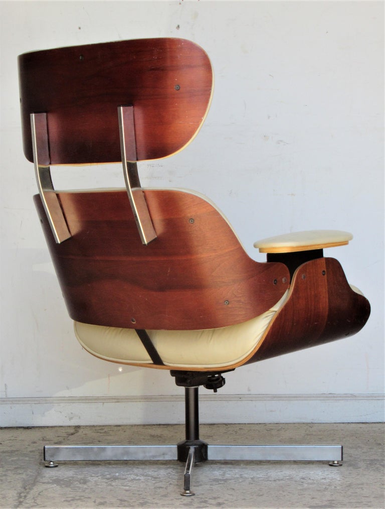 Vintage Eames Style Lounge Chair and Ottoman at 1stDibs vintage eames