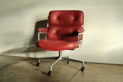 Vintage Eames Time Life Executive Chair in Oxblood Leather, 1970s
