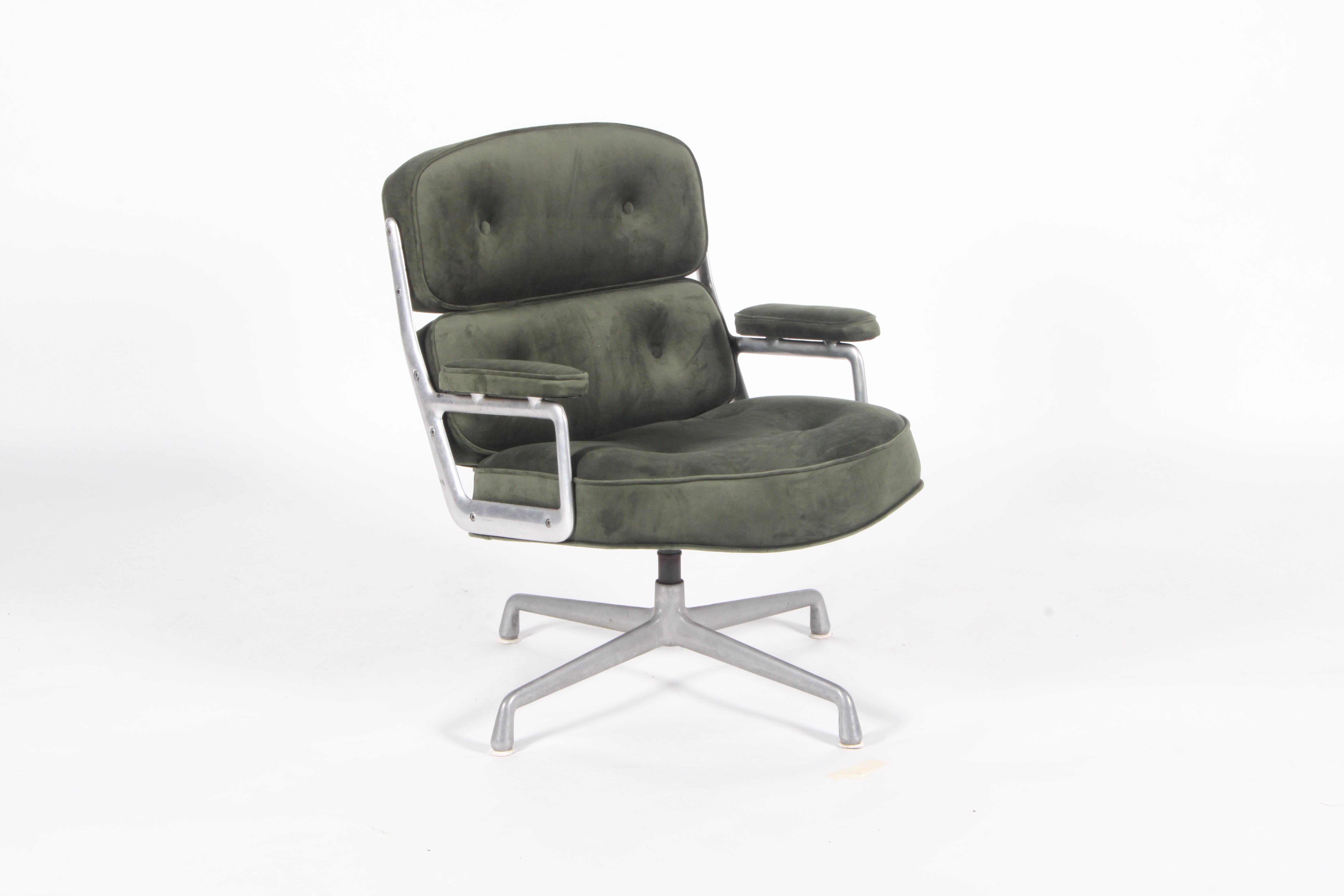 An iconic and hugely sought after chair by the equally iconic design duo of Ray and Charles Eames, Acquired are delighted to offer this original example from Herman Miller for sale. An adaptation of the specially commissioned ‘Lobby Chairs’ for the