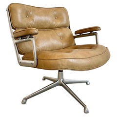 Vintage Eames Time Life Lobby Chair in Camel