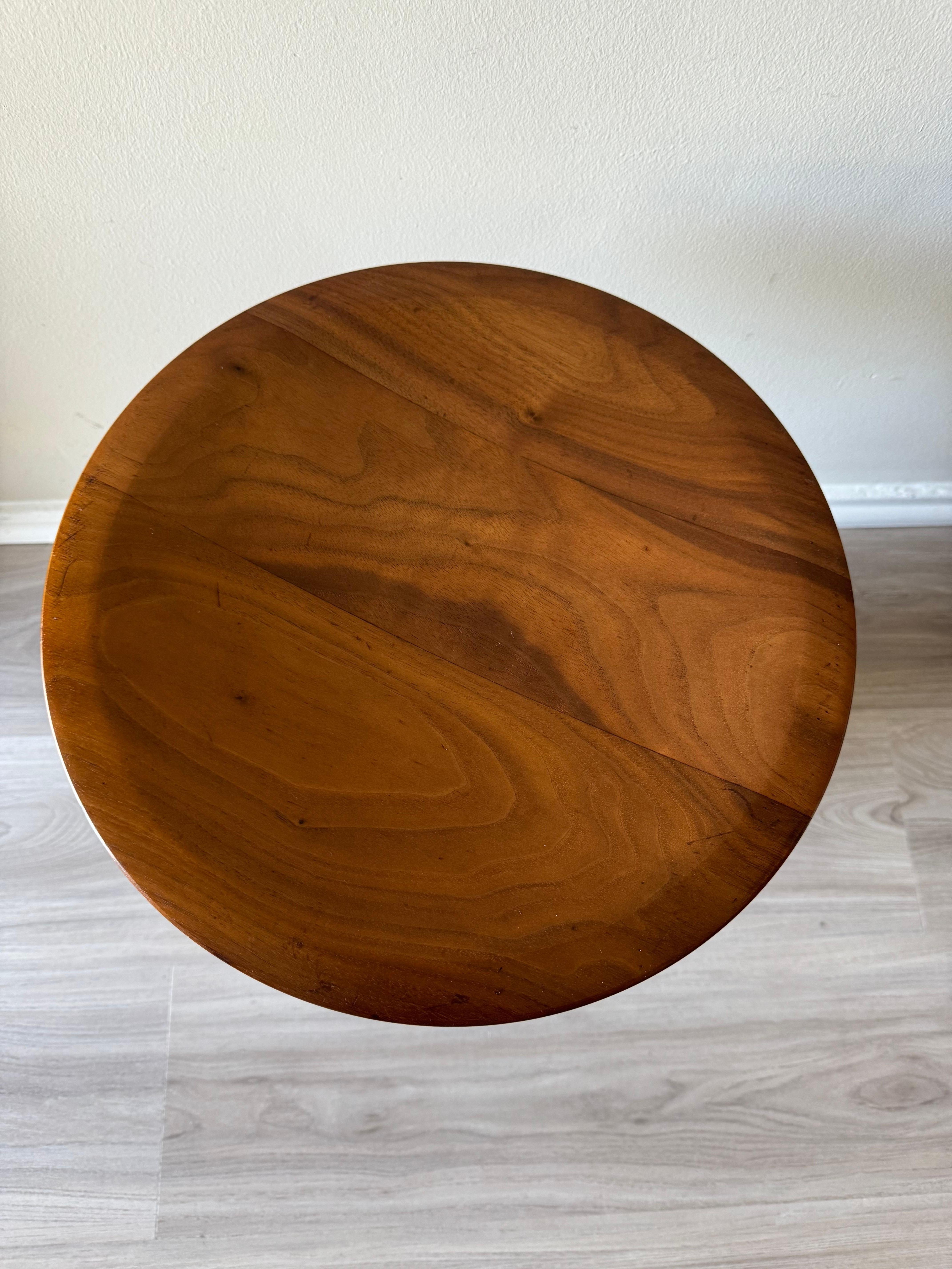 Mid-Century Modern Vintage Eames Time Life Walnut Lounge Stool Model B