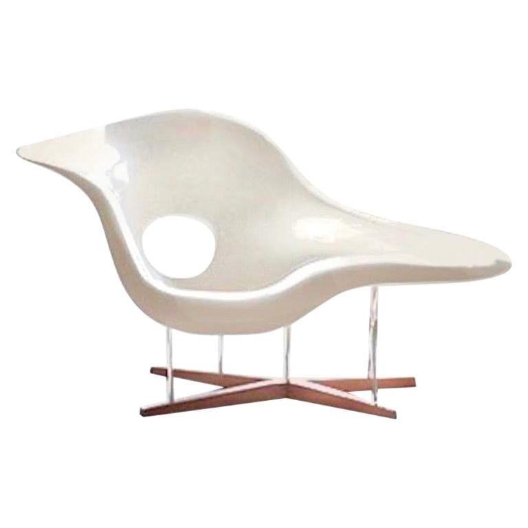 Vintage Eames Vitra La Chaise Chair, Original, Fiberglass First Generation, 1993 6