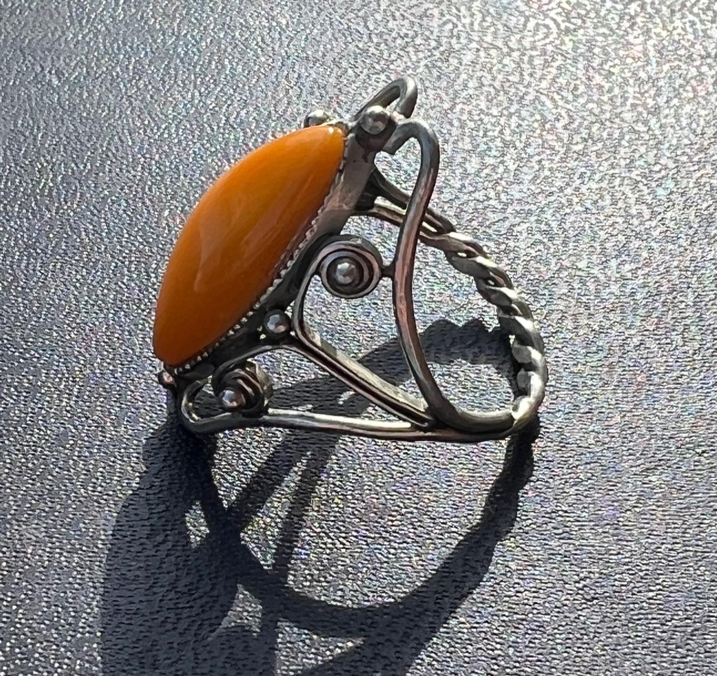 latvian ring with dangles