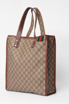 Vintage Early 1990’s Beige GG Logo Tote Bag
