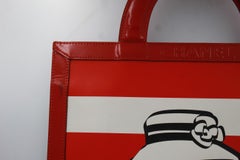 Vintage Early 2000's Chanel Patented Leather Iconic Comic Handbag