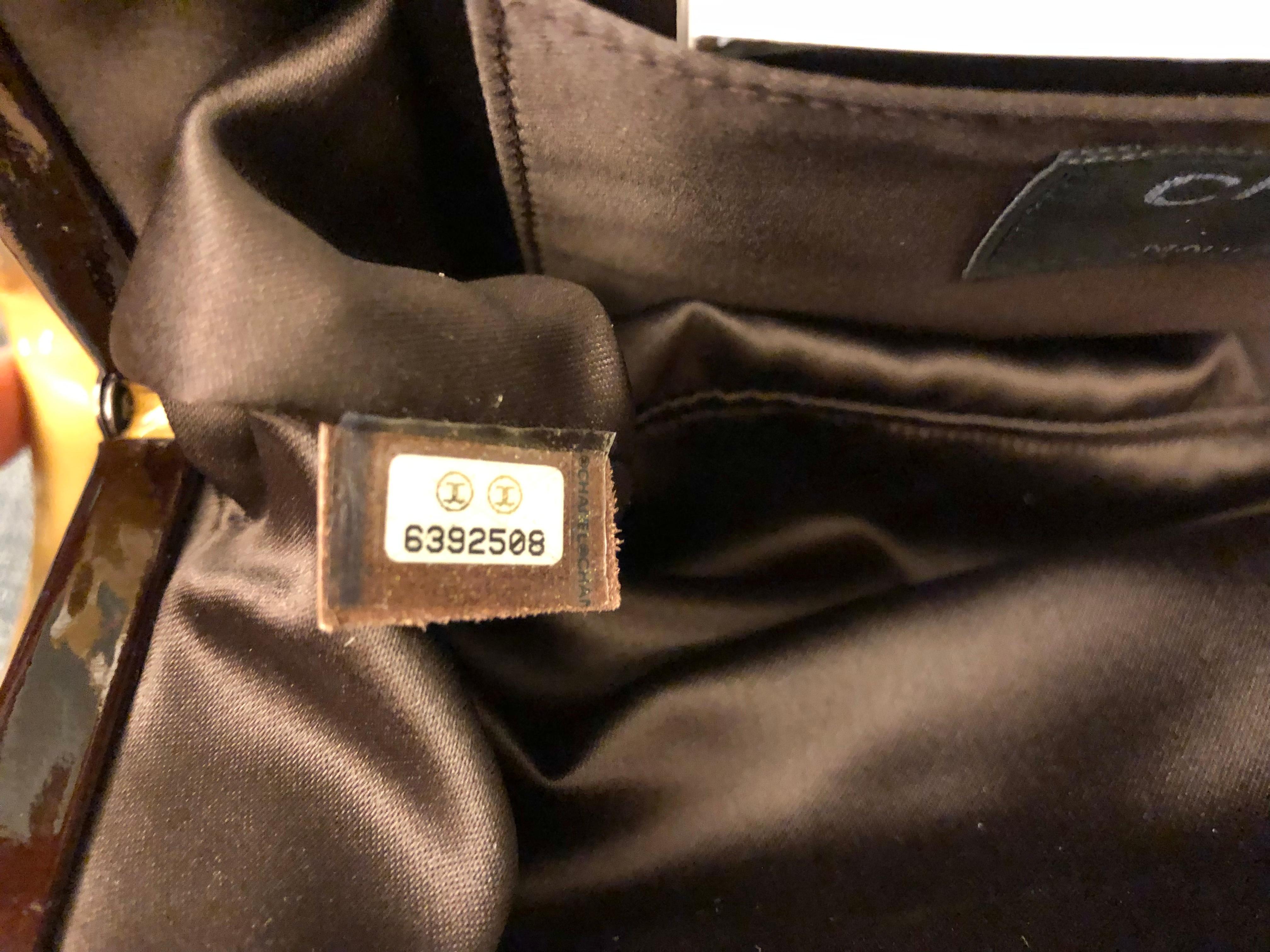Chanel Yellow Patent “CC” Handbag  For Sale 1
