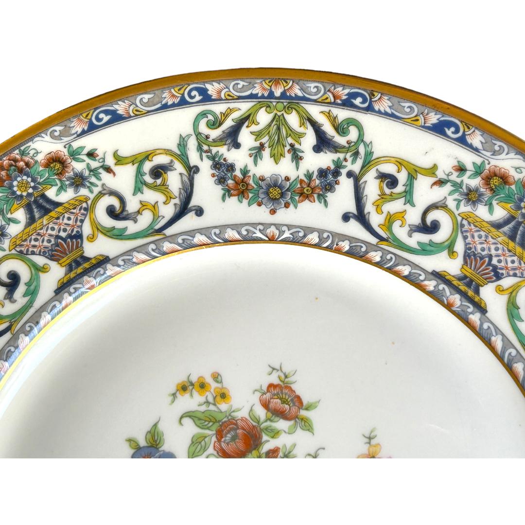 20th Century Vintage Early 20th C. Haviland Limoges Floral Dinner Plates (Set of 12) For Sale