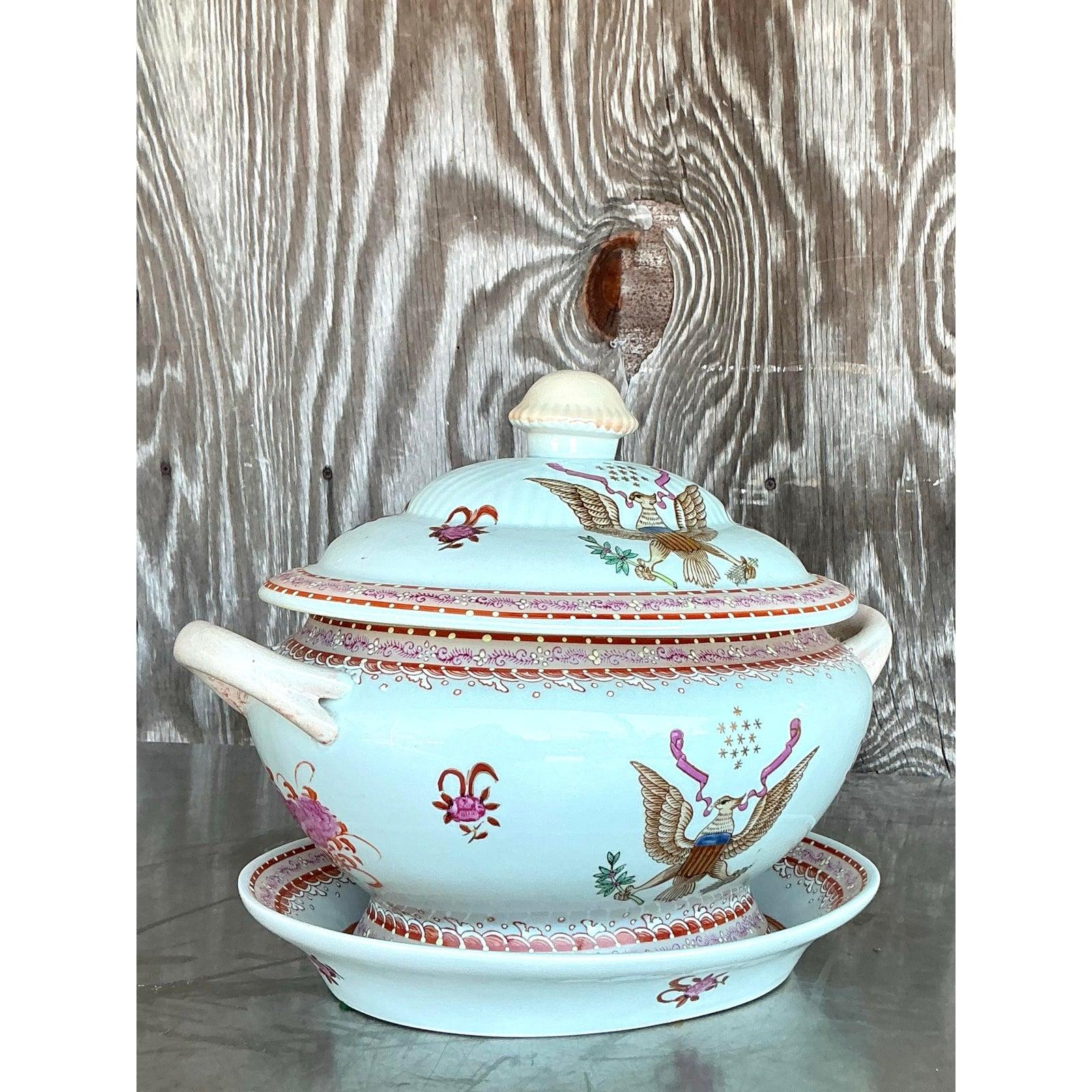 Soupière Amorial vintage du début du 20ème siècle en vente 5