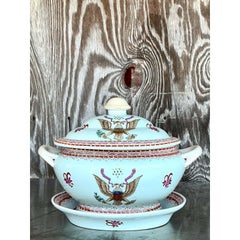 Vintage Early 20th Century Amorial Tureen